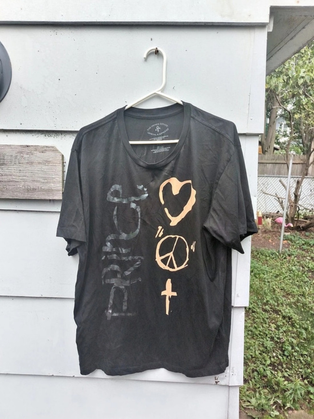 The Prince Estate Prince Sign O The Times T-Shirt Black & Orange XL